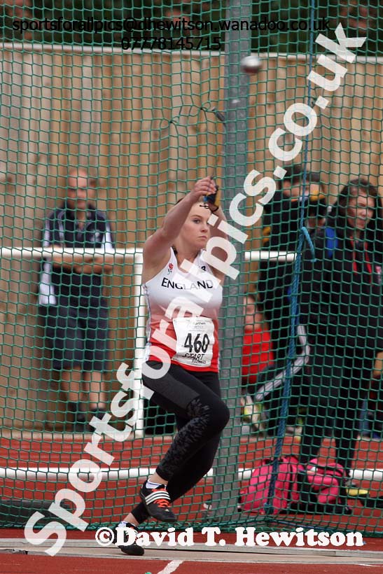 Womens under-17s hammer, Northern Under-13s, U-15s and 17s Championships. Photo: David T. Hewitson/Sports for All Pics